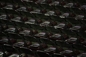 Folding Chairs Black Dark