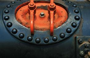Steam Engine Black Red
