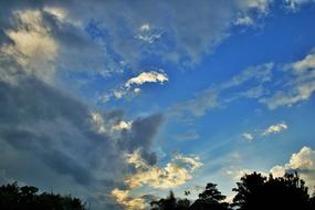 Spreading Cloud Sky Blue