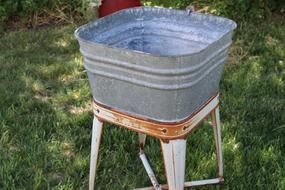 Washtub Vintage Laundry Aluminum