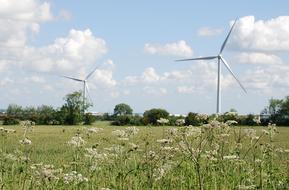 Wind Turbines Farmland