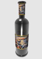 Bottle Wine Label Smoked