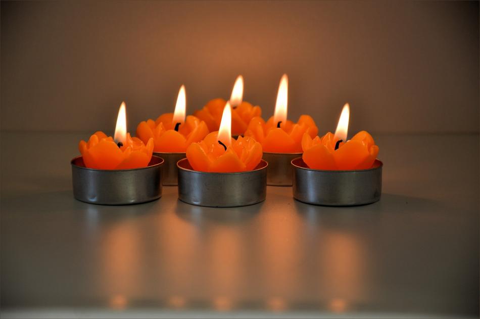 Candles Burning Flame