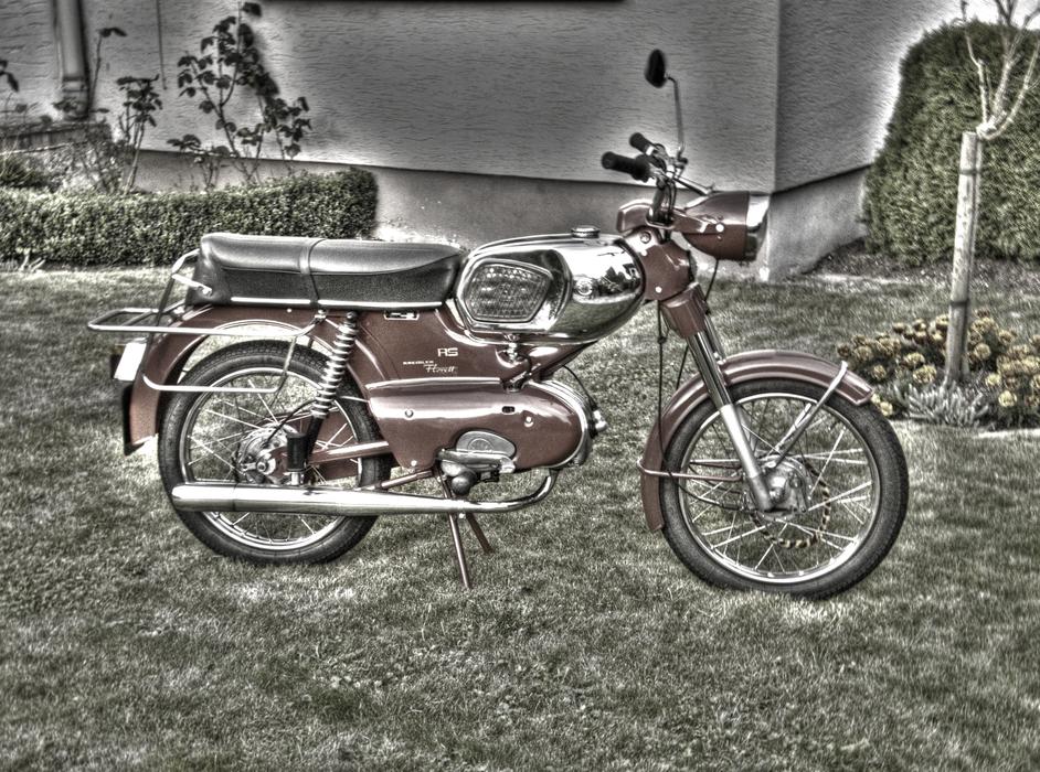 Hdr Photography Moped