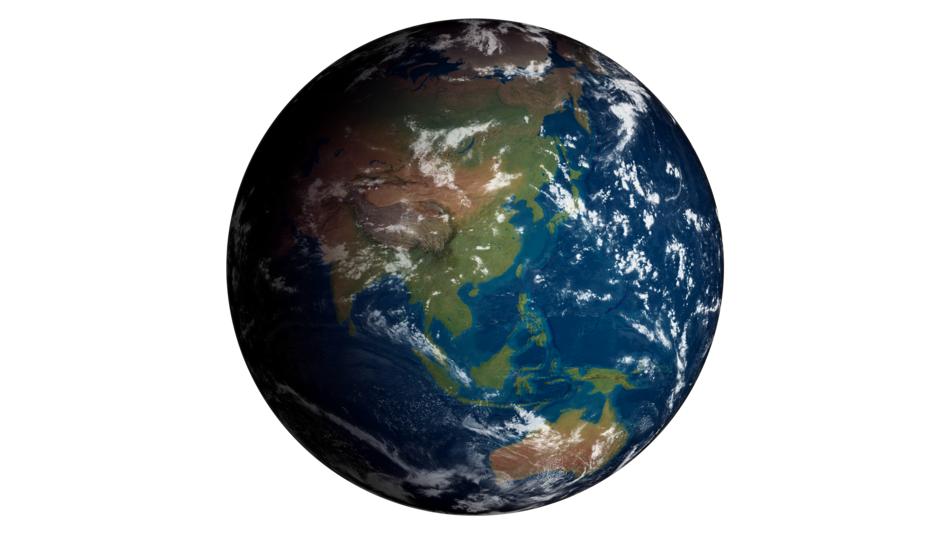 globe planet asia australia world