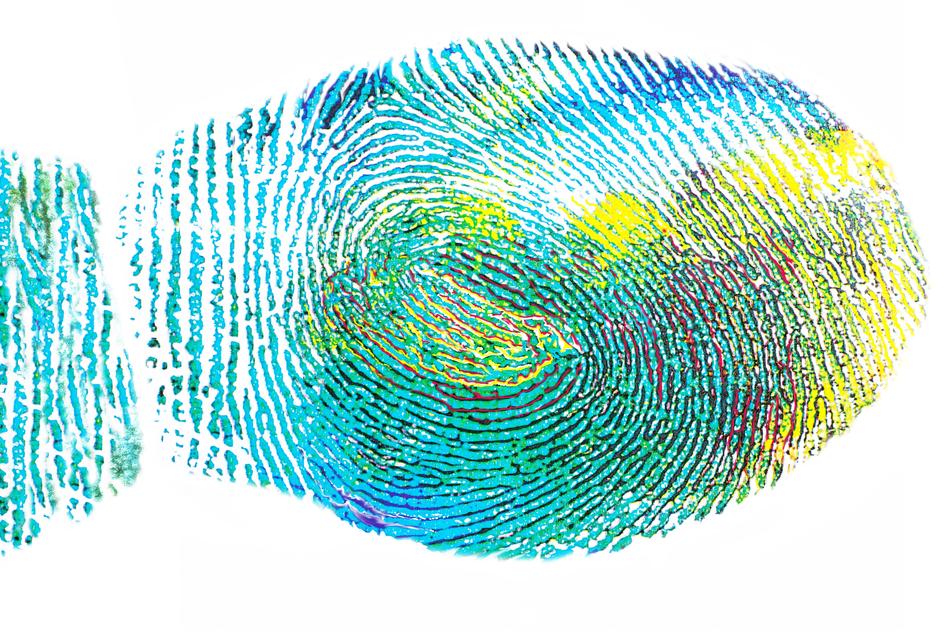 colorful fingerprint expression
