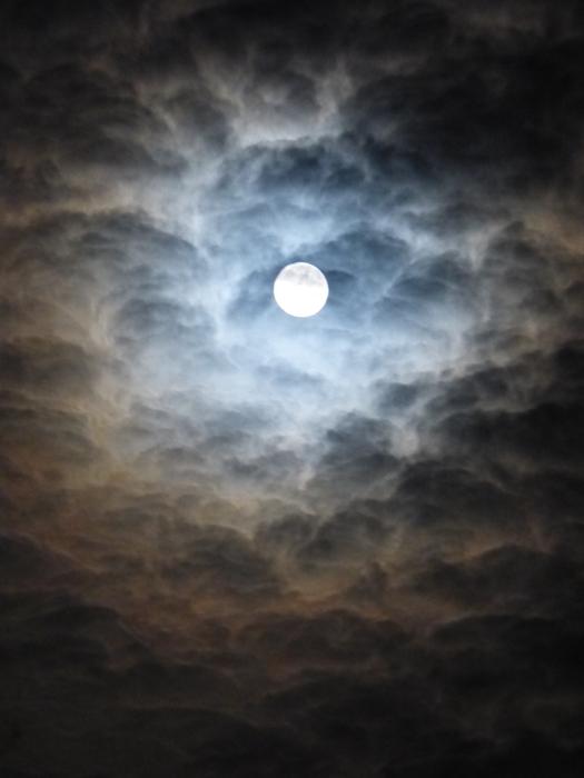 Moon Blurry Clouds