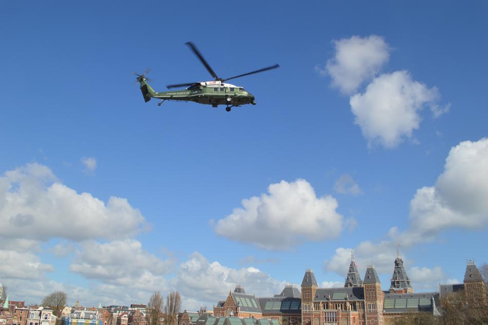Helicopter Obama Amsterdam