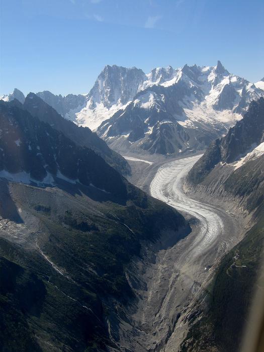 Mont Blanc Sea Ice France Plane