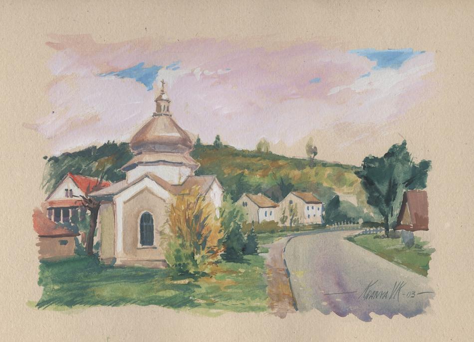 Image of the chapel in Bieszczady