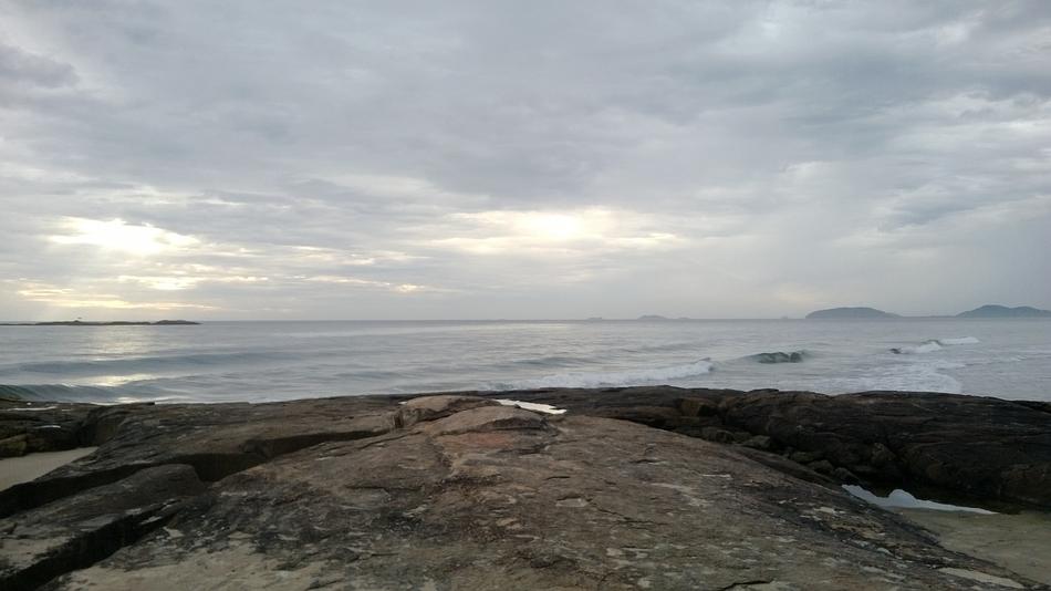 stones on the Itapoa beach in Brazil
