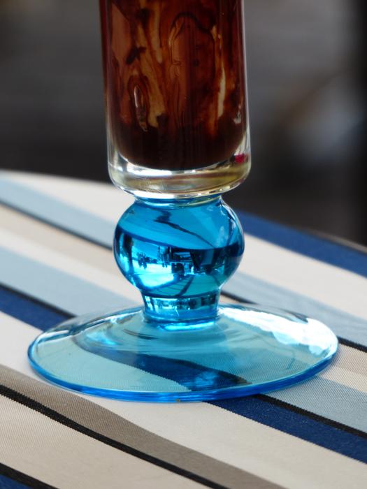 Glass Blue Ice Cream Sundae