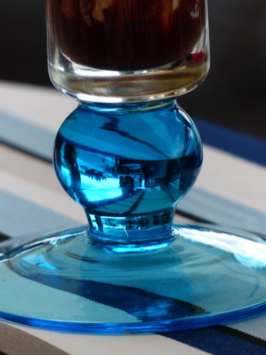 Glass Blue Ice Cream Sundae