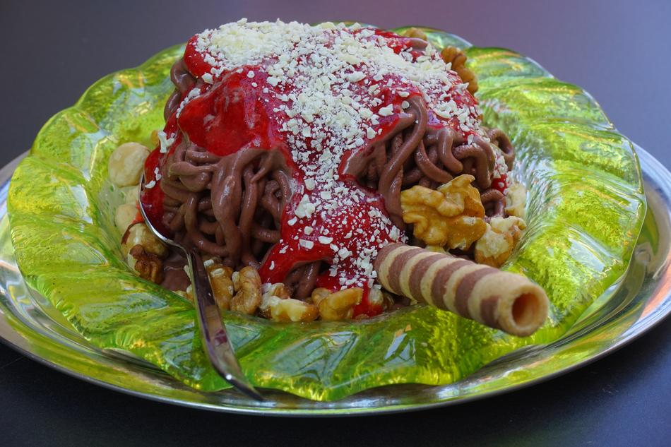 Spaghetti Ice Schokoeis
