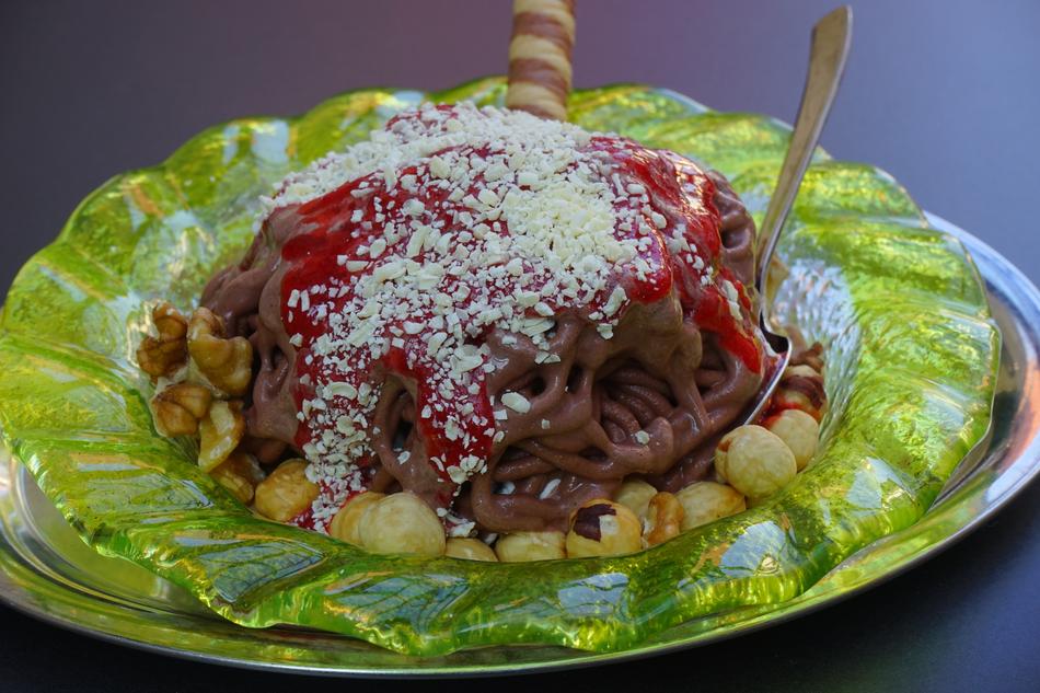 Spaghetti Ice Schokoeis