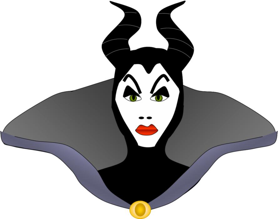 cartoon maleficent head