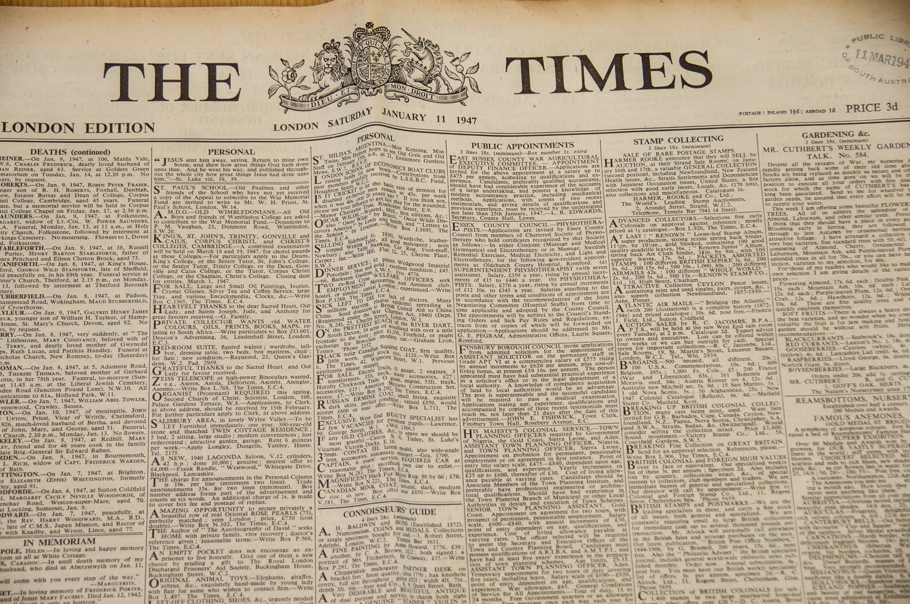 Газета the times 19 век