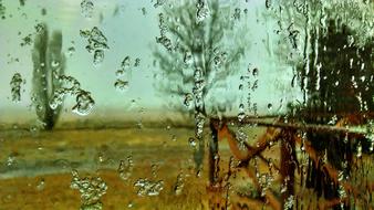 Window Wet Frost