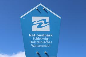 Wadden Sea national park sign