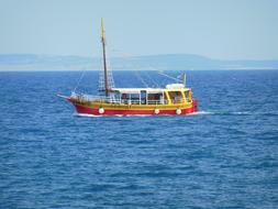 Croatia Island Of Krk Ship Blue