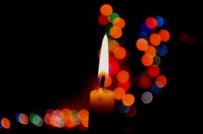 Candle Bokeh Lights