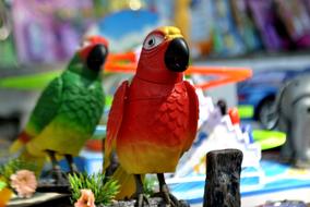 Parrots Toys Plastic