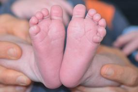 closeup view of Elf Toes Baby Feet