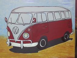 Auto Vw Bus Art