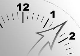 time clock time of pointer