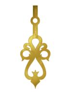 pendulum clock golden