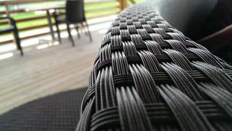 Chair Braided Black