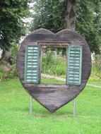 Window Heart Shutter