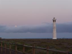 Lighthouse Moon Evening