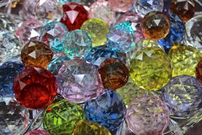 Glass Blocks Colorful Semi