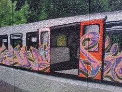 Graffiti Metro Wagon