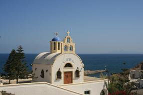 town chapel in Cyclades Greece