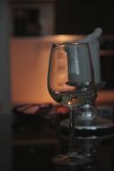 Wine Glass at Evening