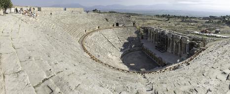 Panorama view of Teatro Hierapolis Turkey