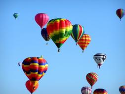 colorful hot air balloons vacation