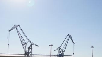 Harbour Cranes Hamburg Port