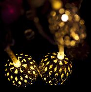 Lights Christmas macro blur