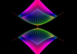 abstract color lines light