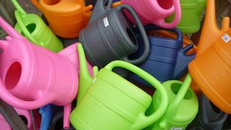 Watering Cans Colorful