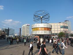 cityscape of World Clock Berlin Alexanderplatz