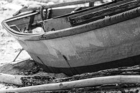 Boat Black And White