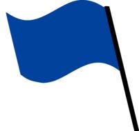 flag dark blue wind blow