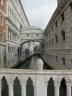 historic Bridge Of Sighs in Venice