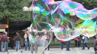 Soap Bubbles Colorful Iridescent