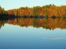 Autumn Lake Reflection