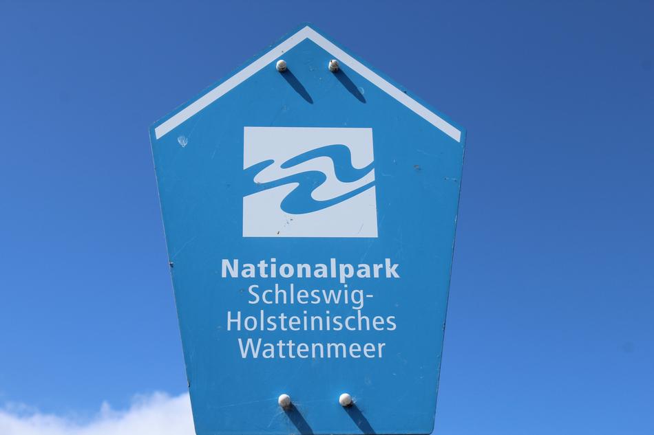 Wadden Sea national park sign